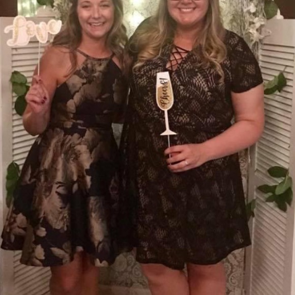 Plus Size Black / Nude Lace Up Dress Size 3X NEW - Picture 8 of 8